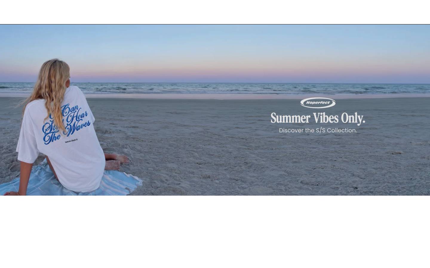Noperfectclothing homepage screenshot