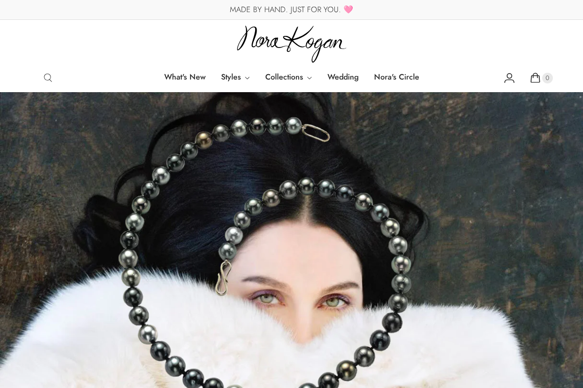 Nora Kogan homepage screenshot