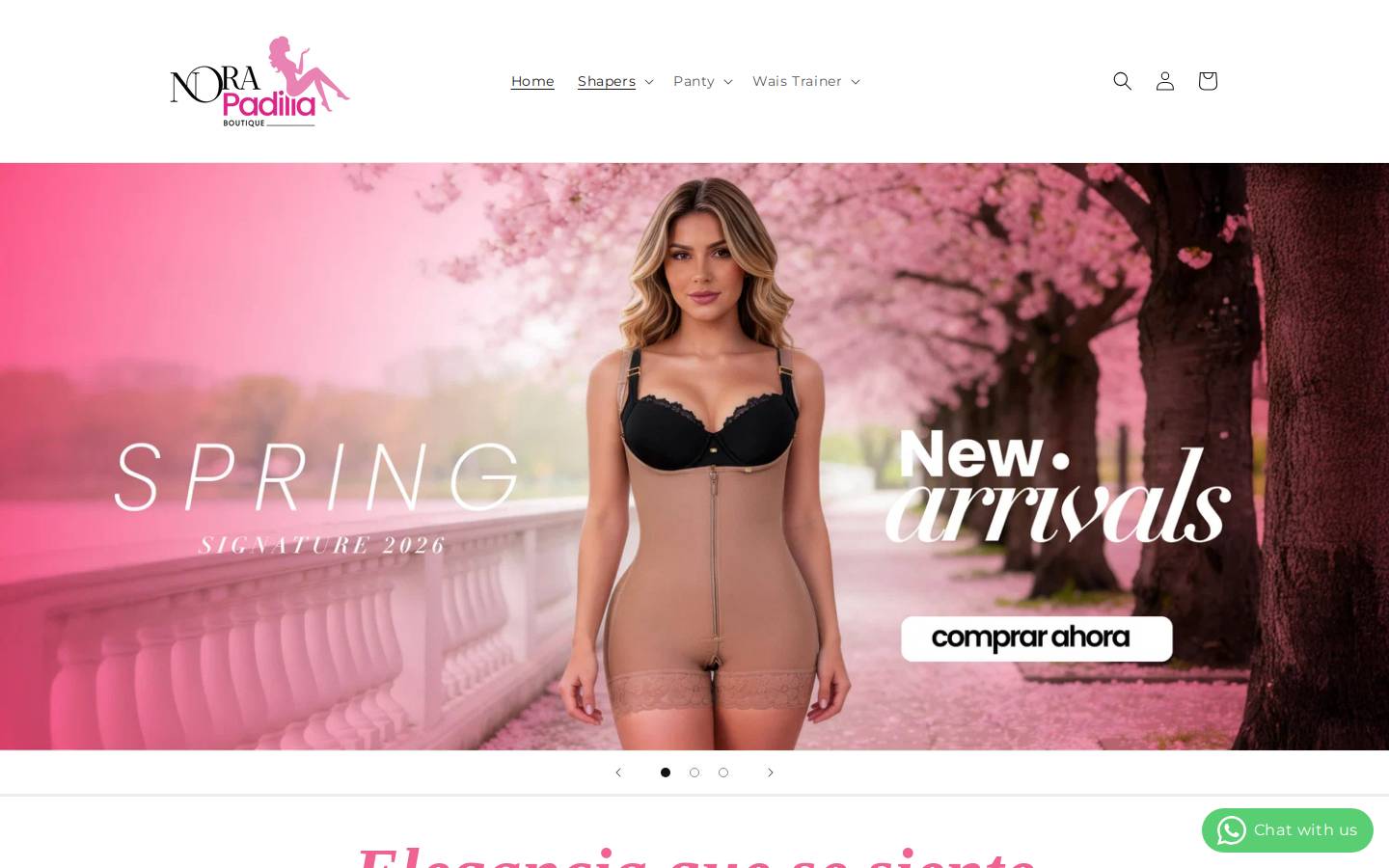 norapadillaboutique.com homepage screenshot