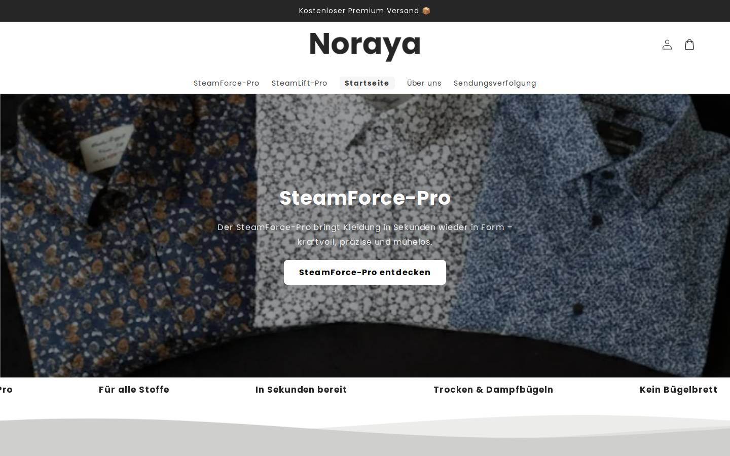 Noraya homepage screenshot