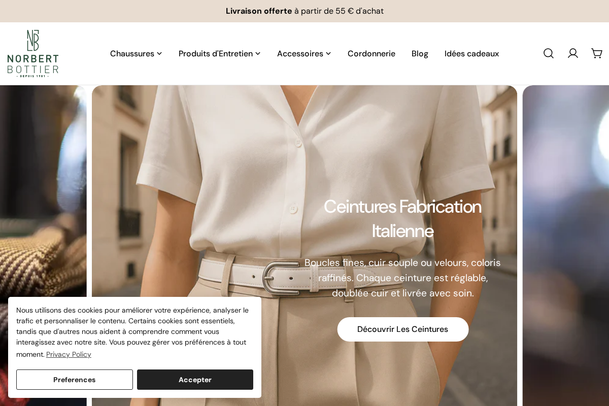 norbertbottier.com homepage screenshot