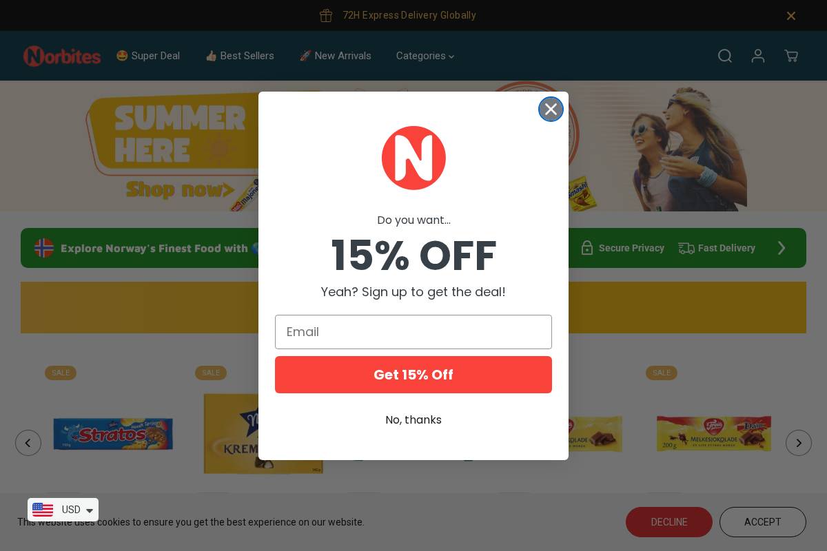 norbites.com homepage screenshot