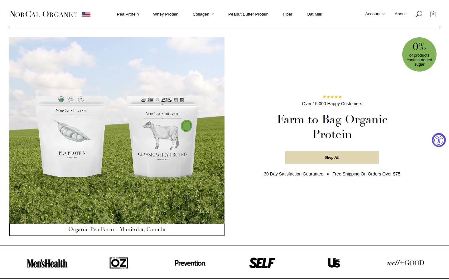 norcal-organic.com homepage screenshot