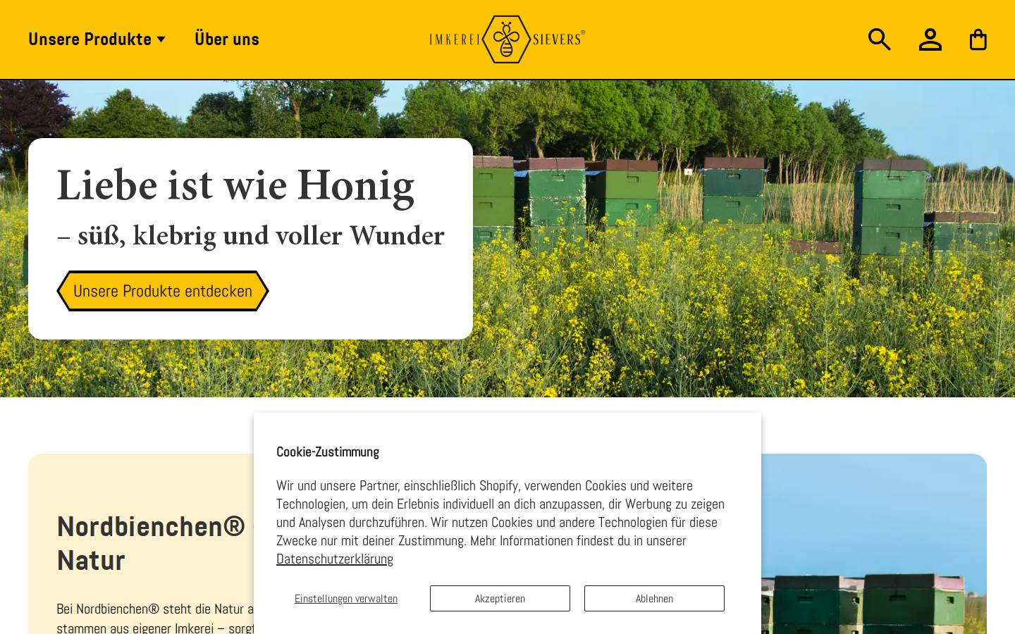 nordbienchen.de homepage screenshot