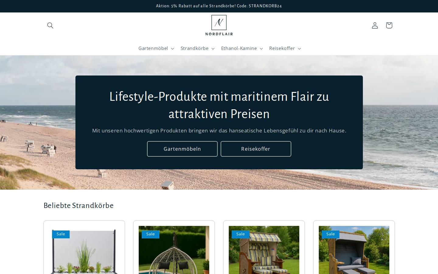 nordflair.com homepage screenshot