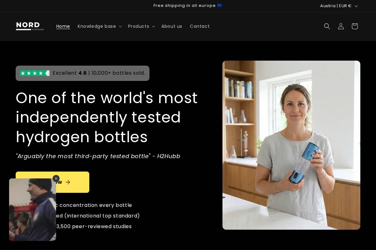 Nord Hydrogen homepage screenshot