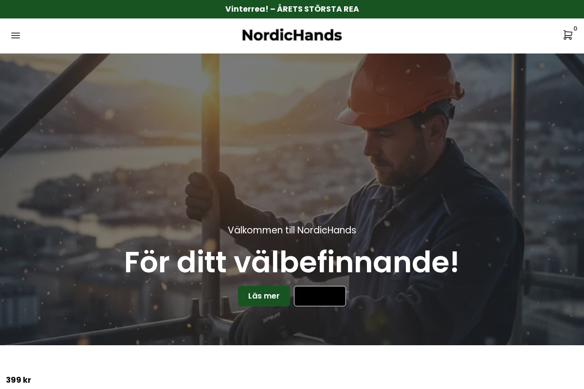 Nordichand homepage screenshot