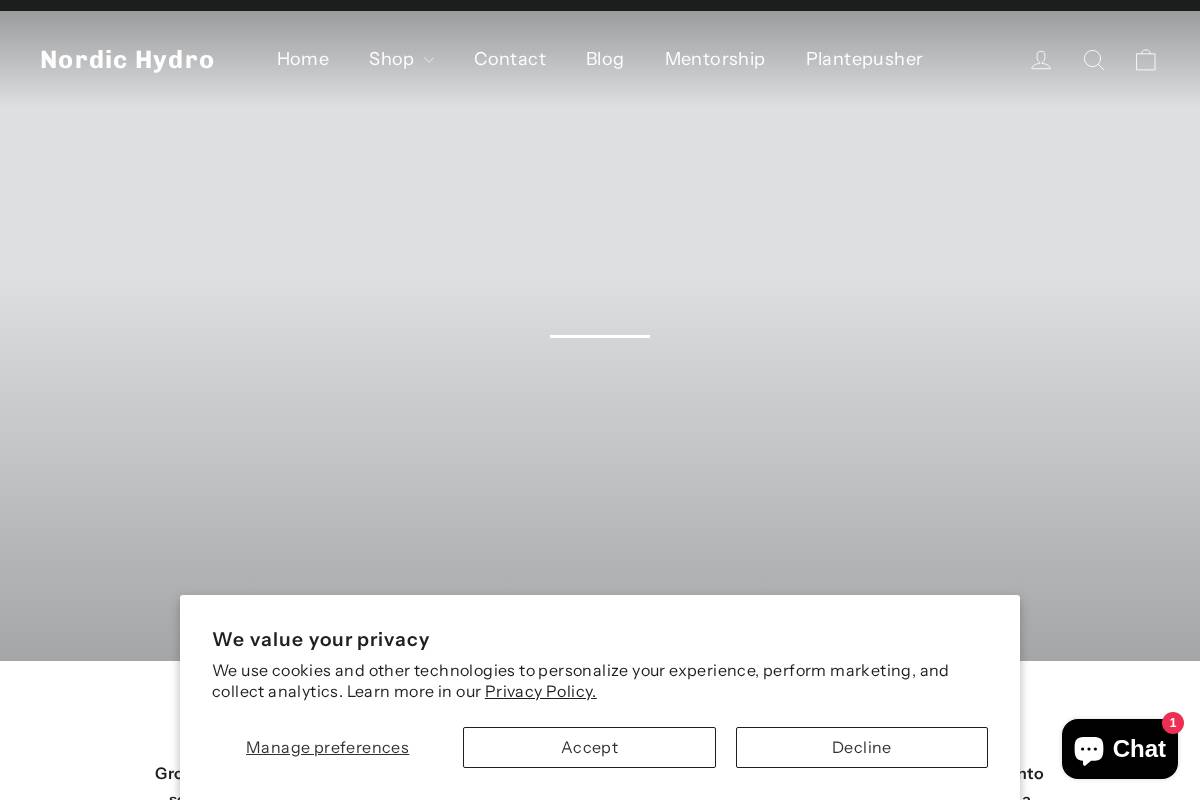 Nordichydro homepage screenshot