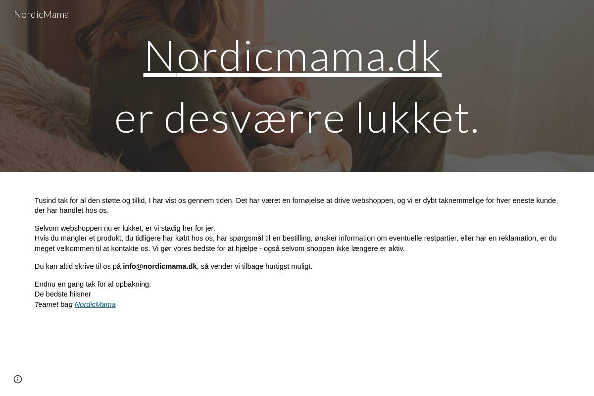 NordicMama homepage screenshot