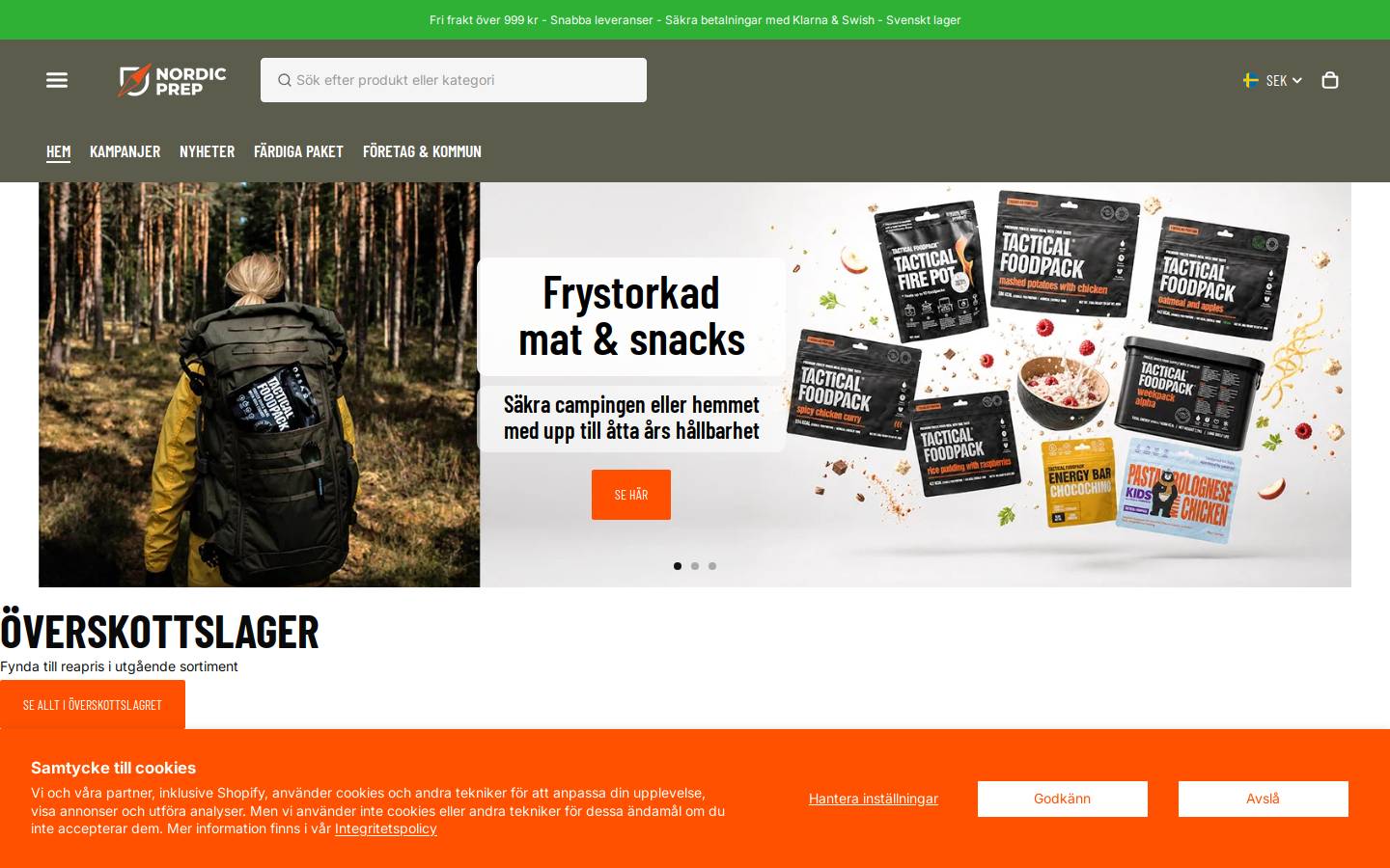 nordicprep.com homepage screenshot