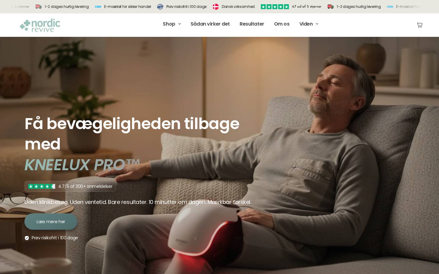 Nordic Revive homepage screenshot