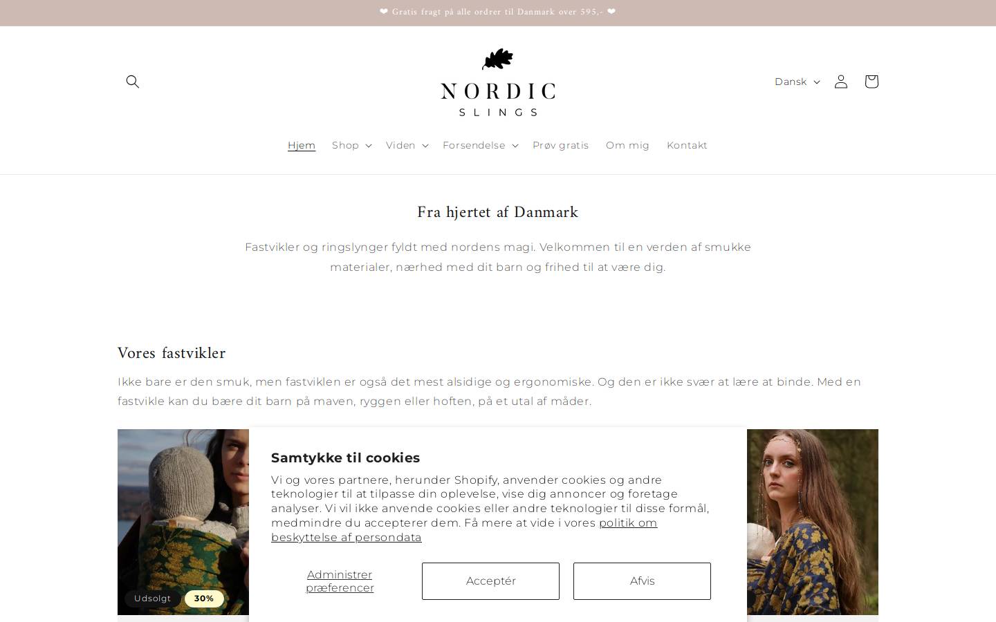 nordicslings.com homepage screenshot