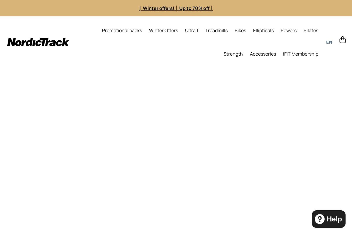 NordicTrack homepage screenshot