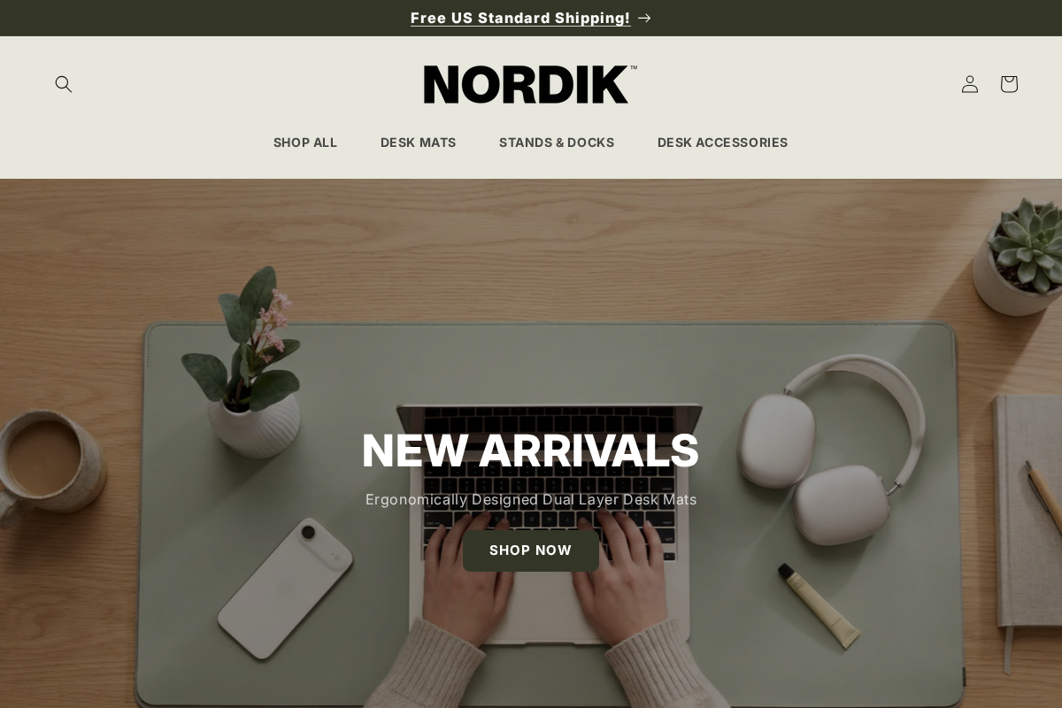 Nordik By Design homepage screenshot