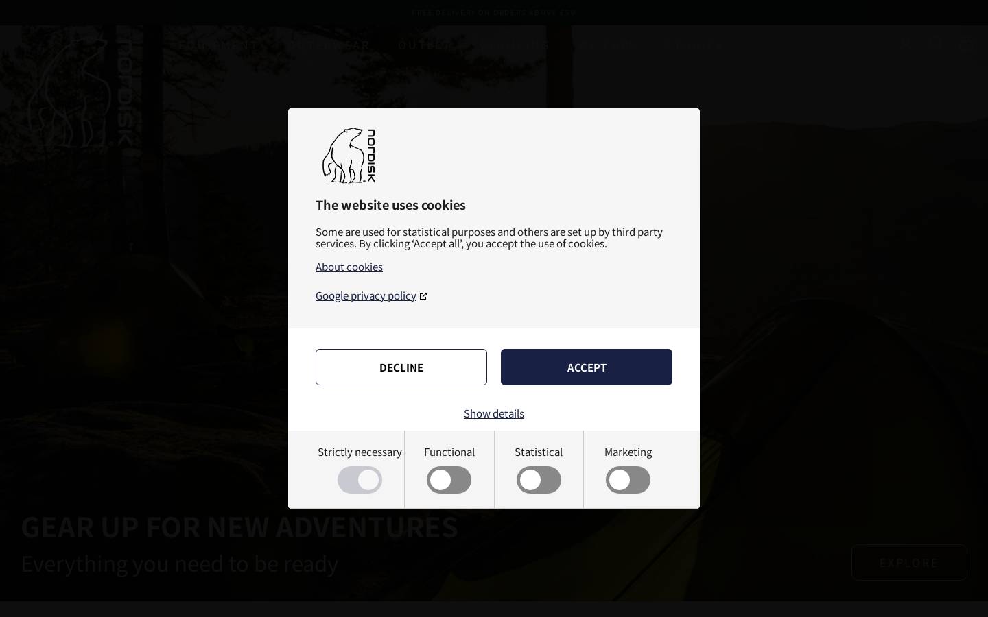 nordisk.co.uk homepage screenshot