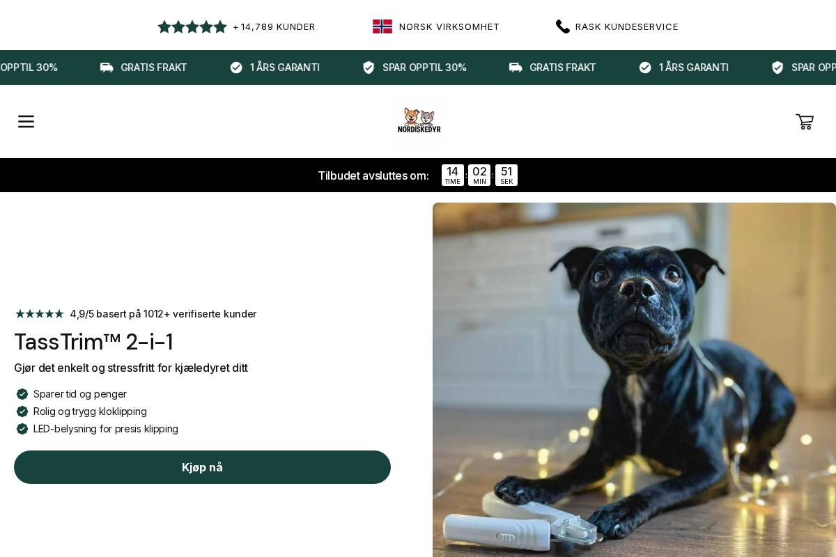 Nordiskedyr homepage screenshot