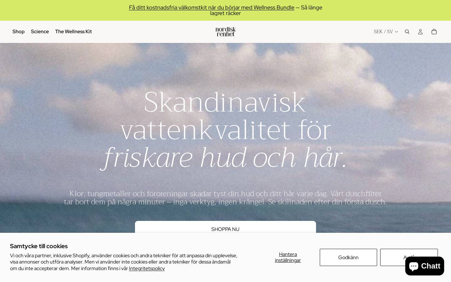 Nordisk Renhet homepage screenshot