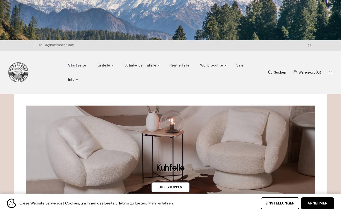 Nordschaf homepage screenshot