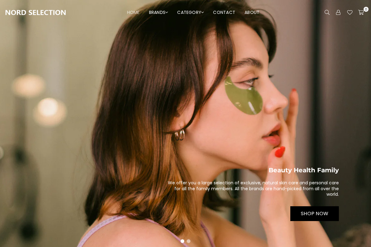 Nordselection homepage screenshot