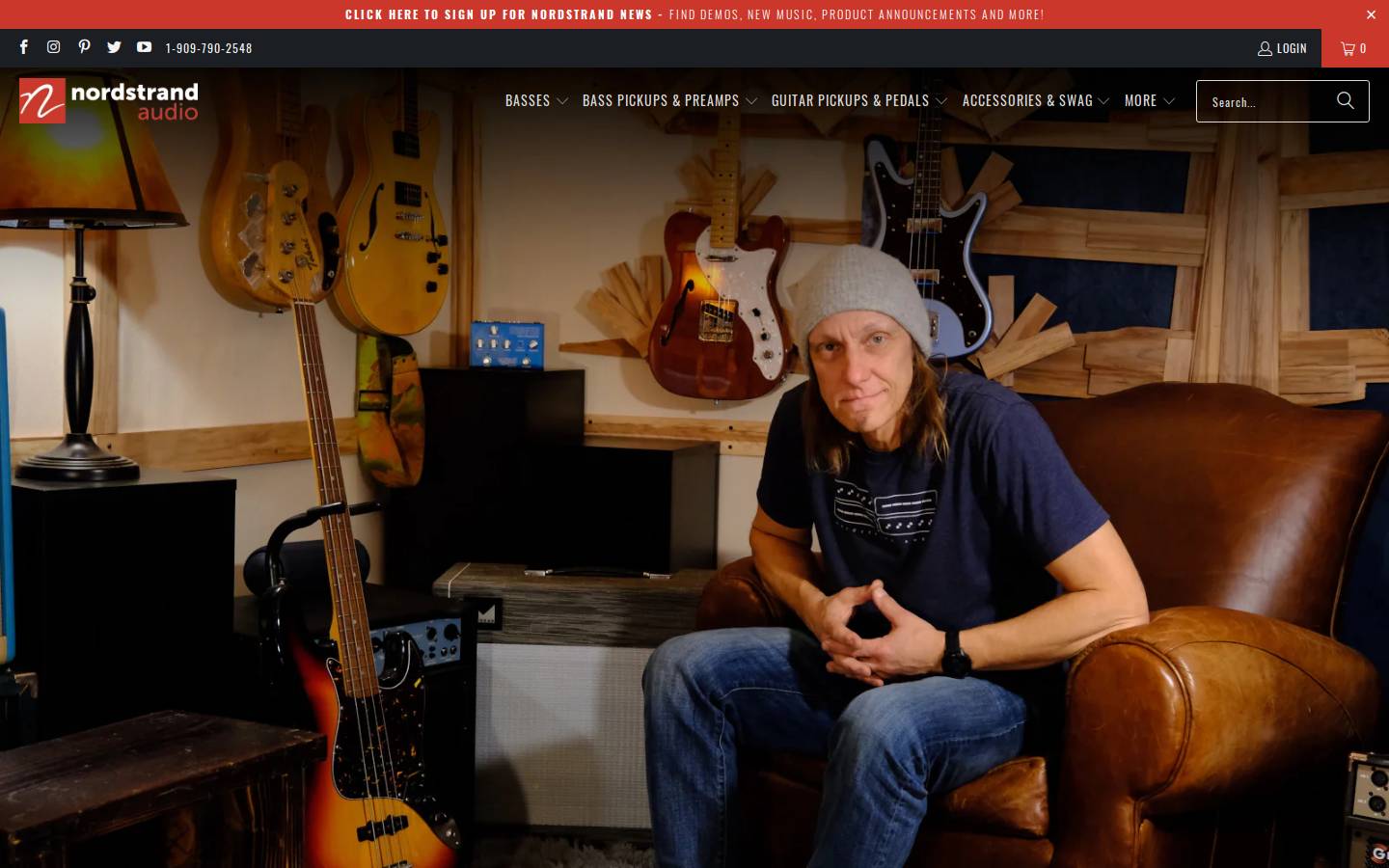 nordstrandaudio.com homepage screenshot
