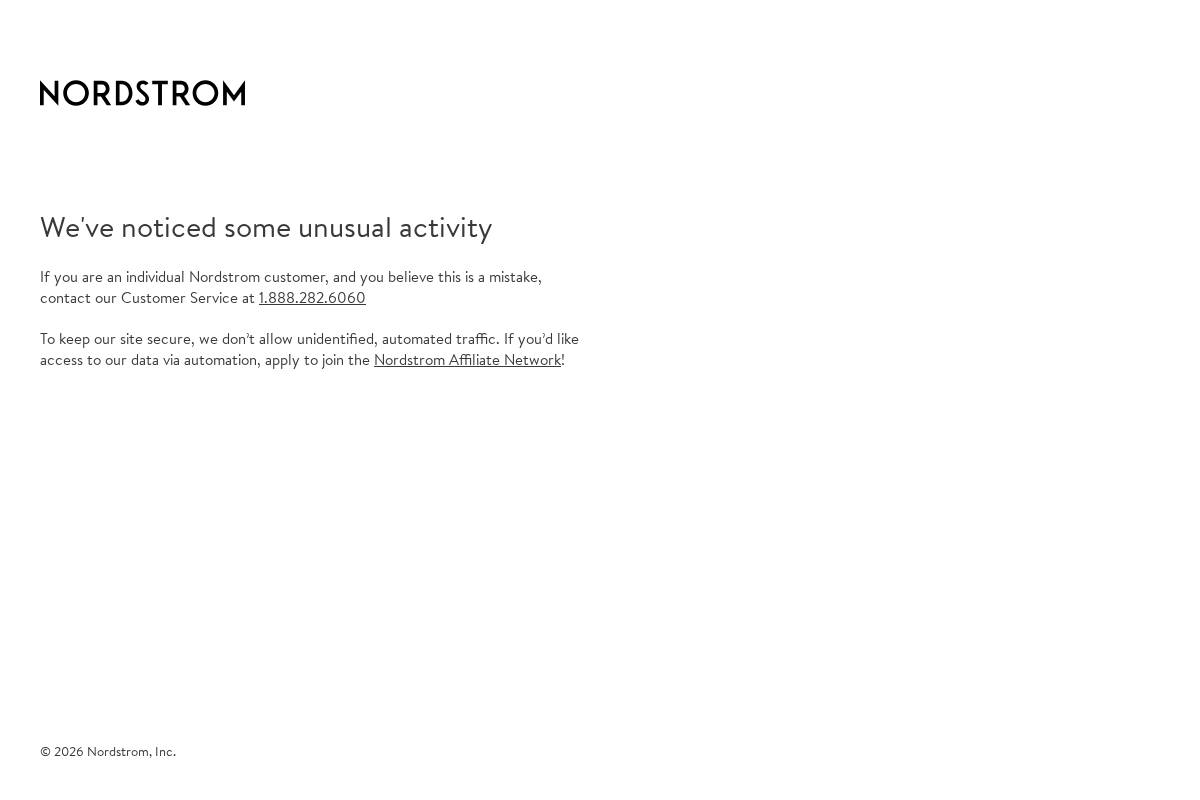 Nordstrom homepage screenshot