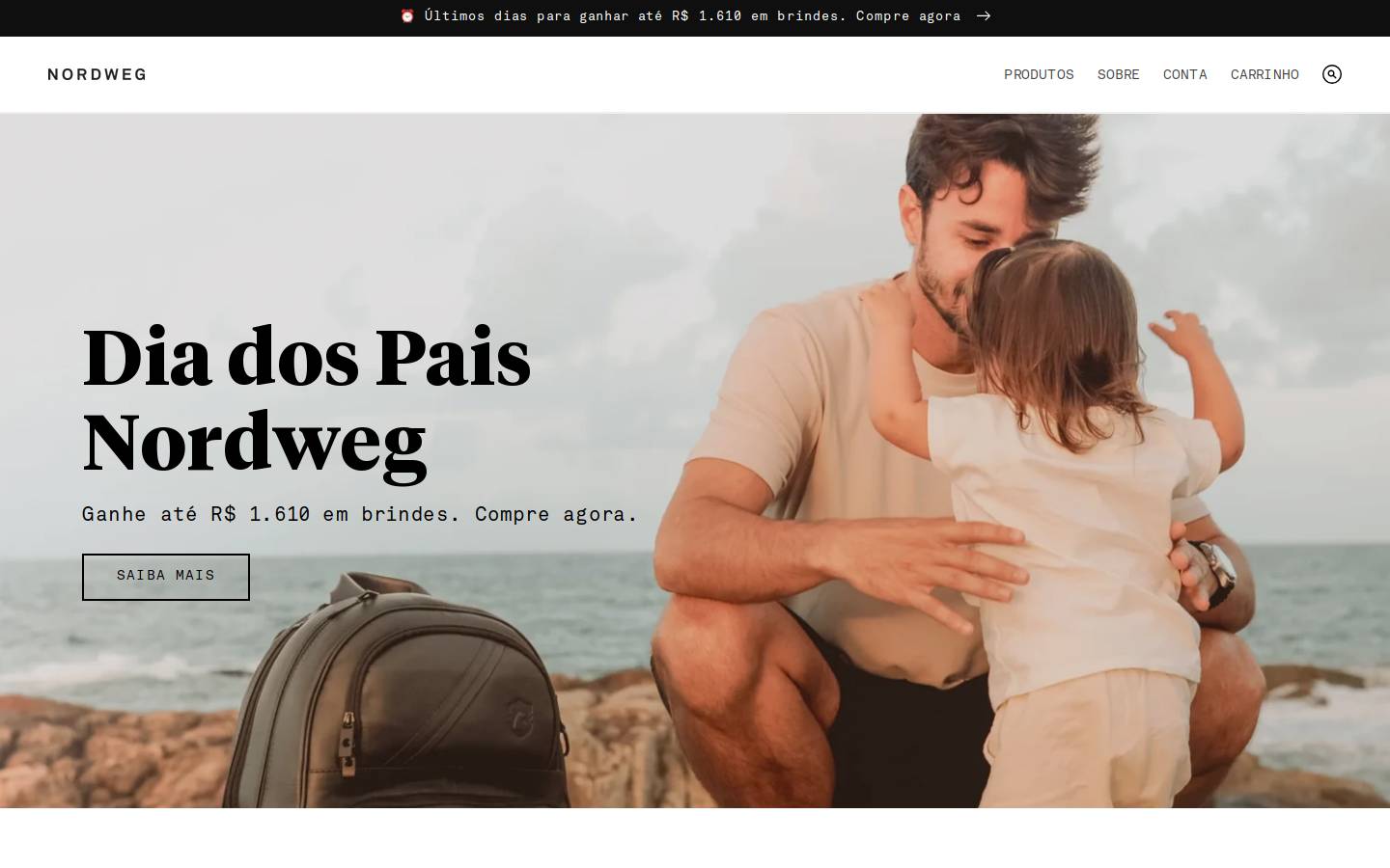 nordweg.com homepage screenshot