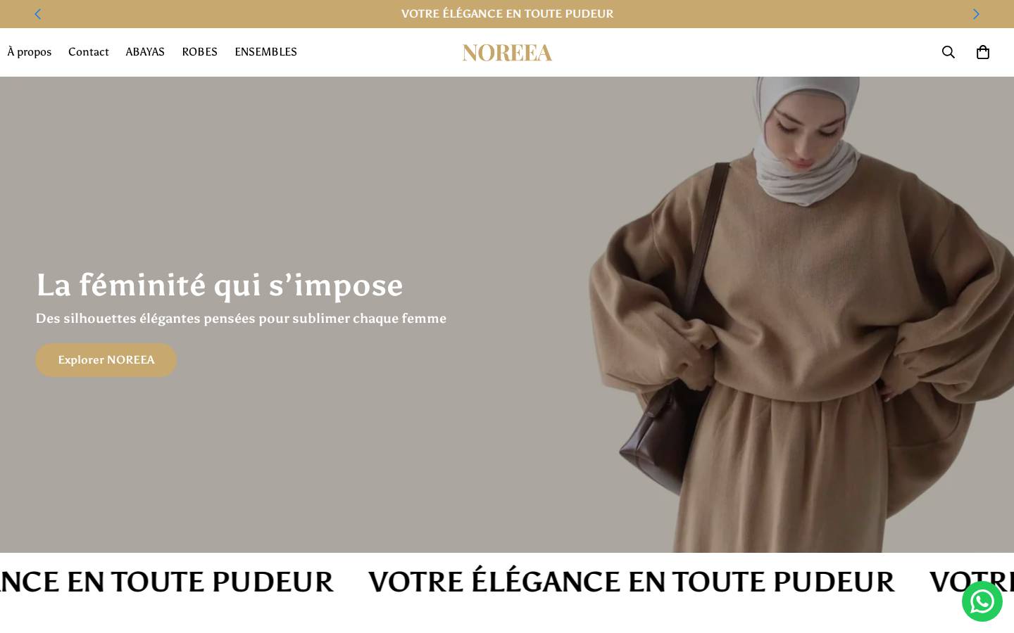 noreea.com homepage screenshot