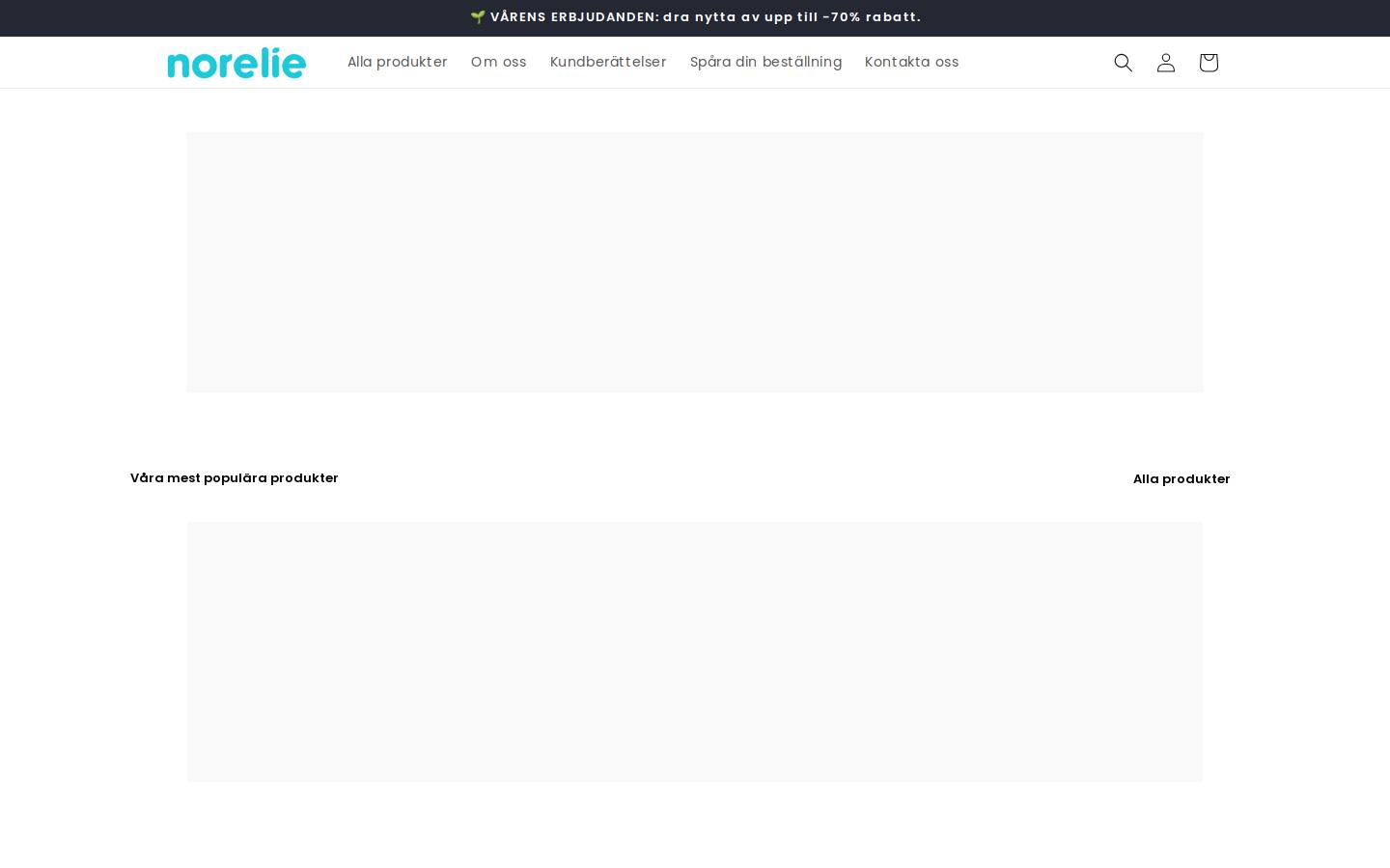 Norelie homepage screenshot