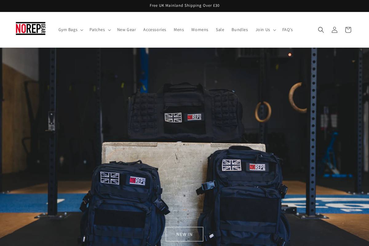 norepgear.com homepage screenshot