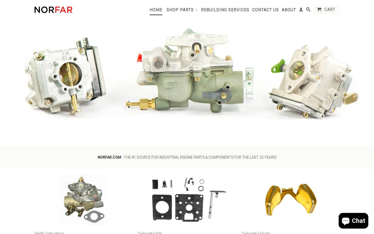 norfar.com homepage screenshot