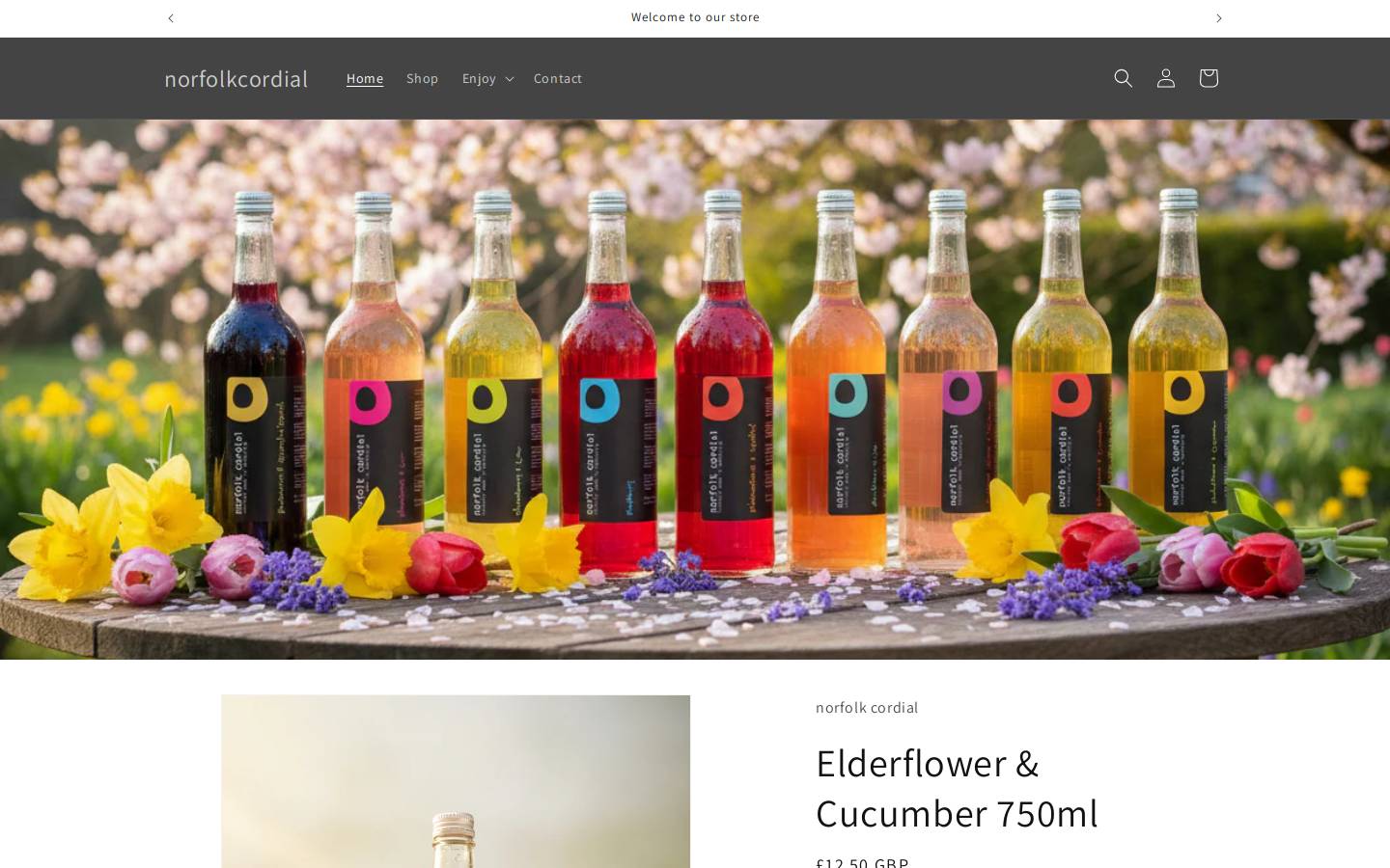 Norfolk Cordial Ltd homepage screenshot