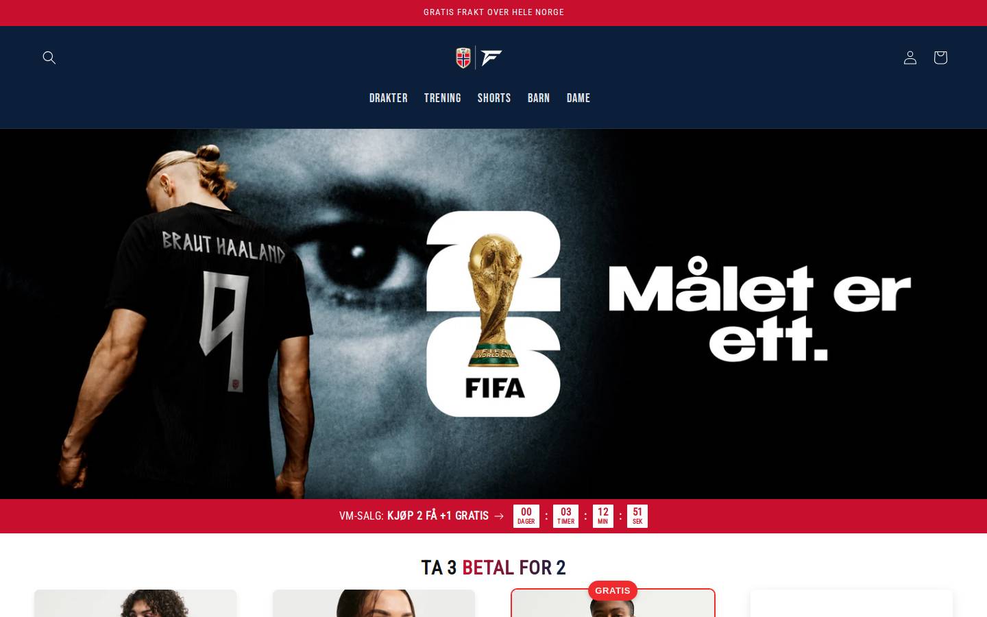 Norgesfanatikere homepage screenshot