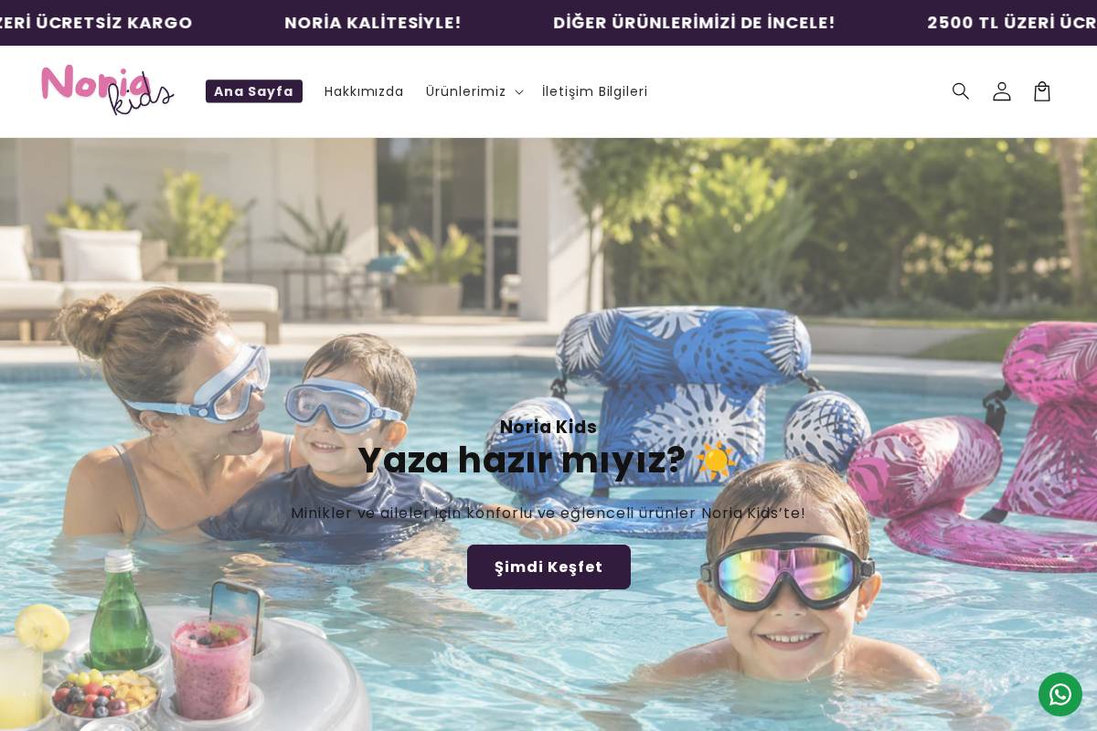 noriakids.com homepage screenshot