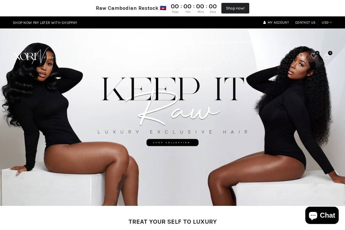 norinoire.com homepage screenshot