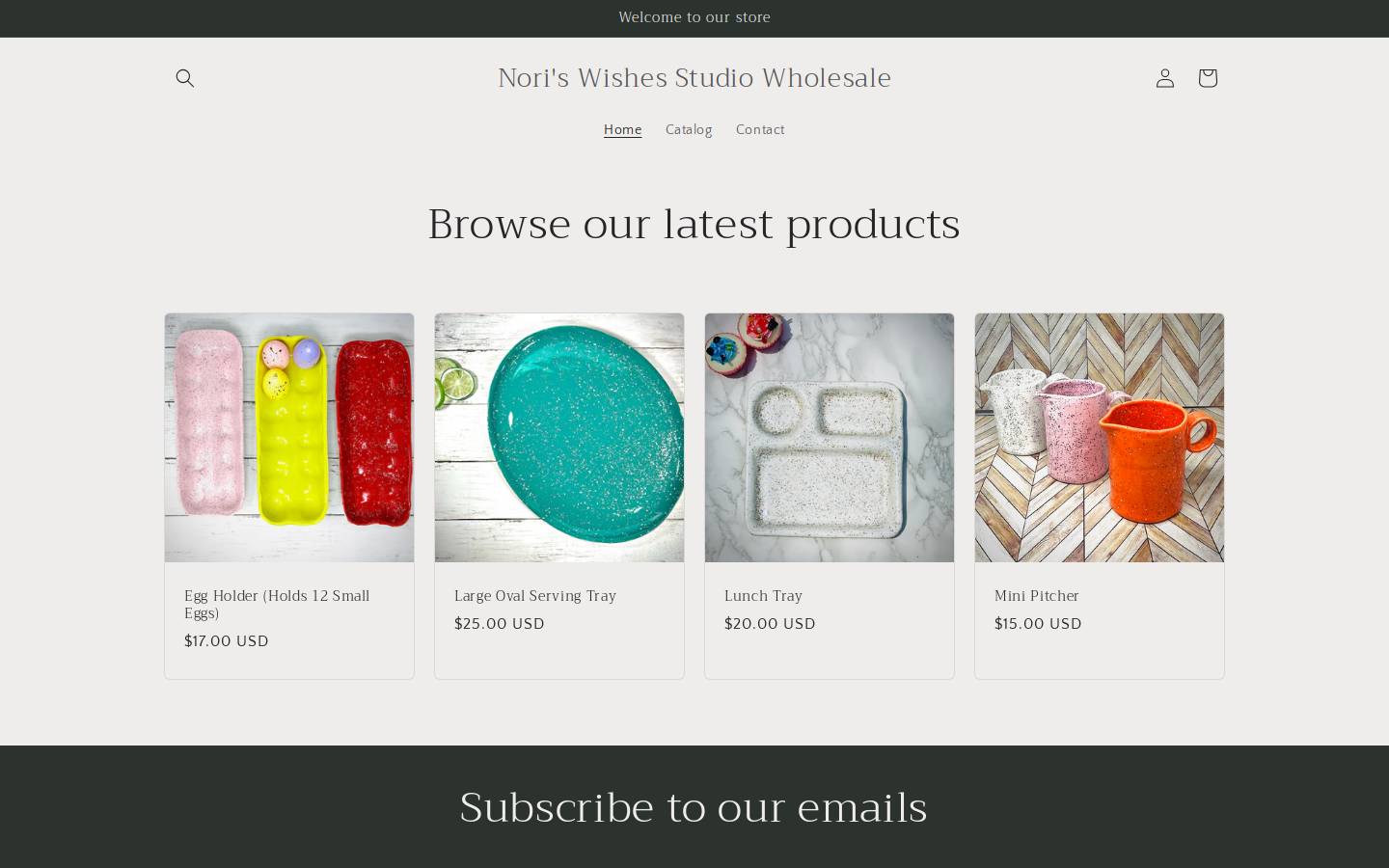 noriswisheswholesale.com homepage screenshot