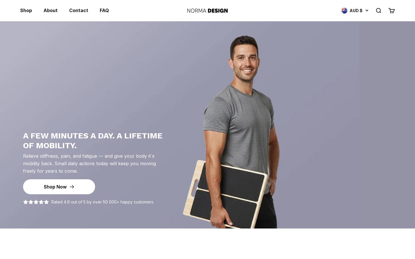 normadesignaustralia.com homepage screenshot