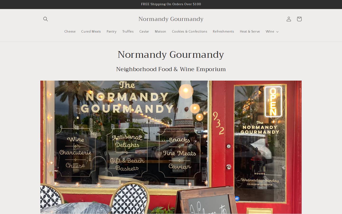 normandygourmandy.com homepage screenshot