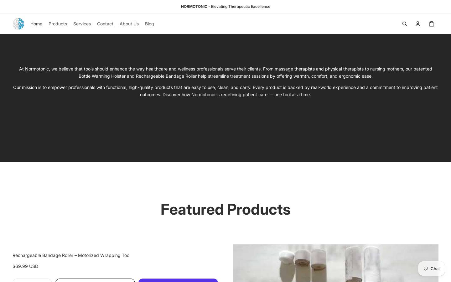 normotonic.com homepage screenshot