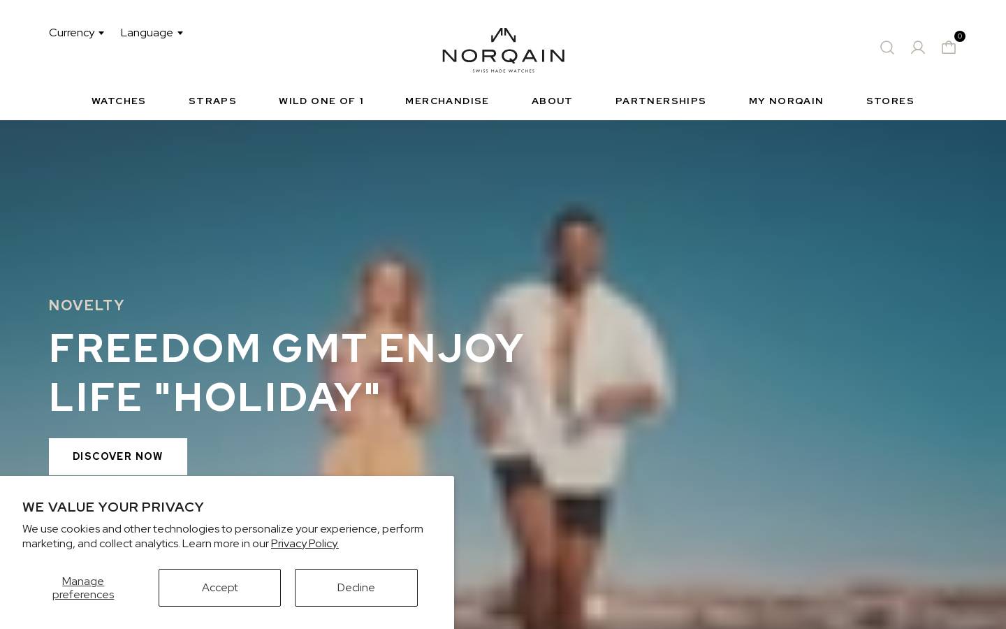norqain.com homepage screenshot