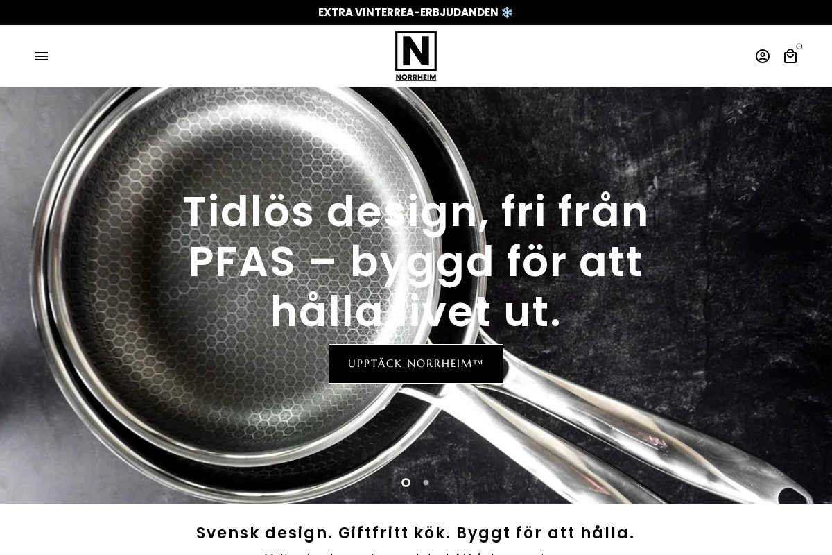 Norrheim homepage screenshot