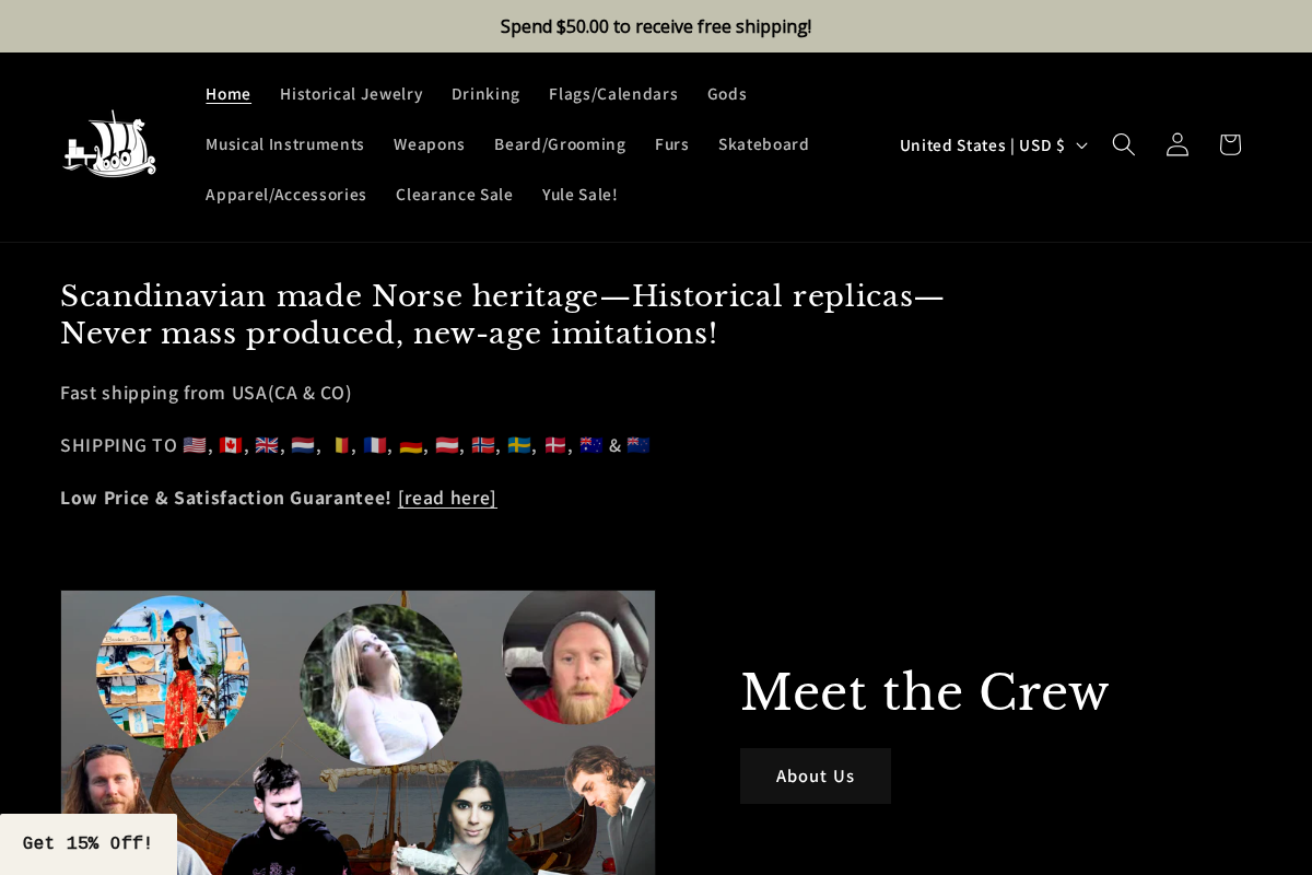 Norse Imports LLC homepage screenshot