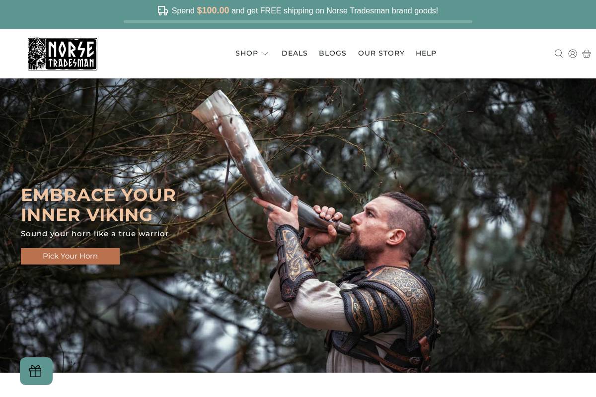 norsetradesman.com homepage screenshot