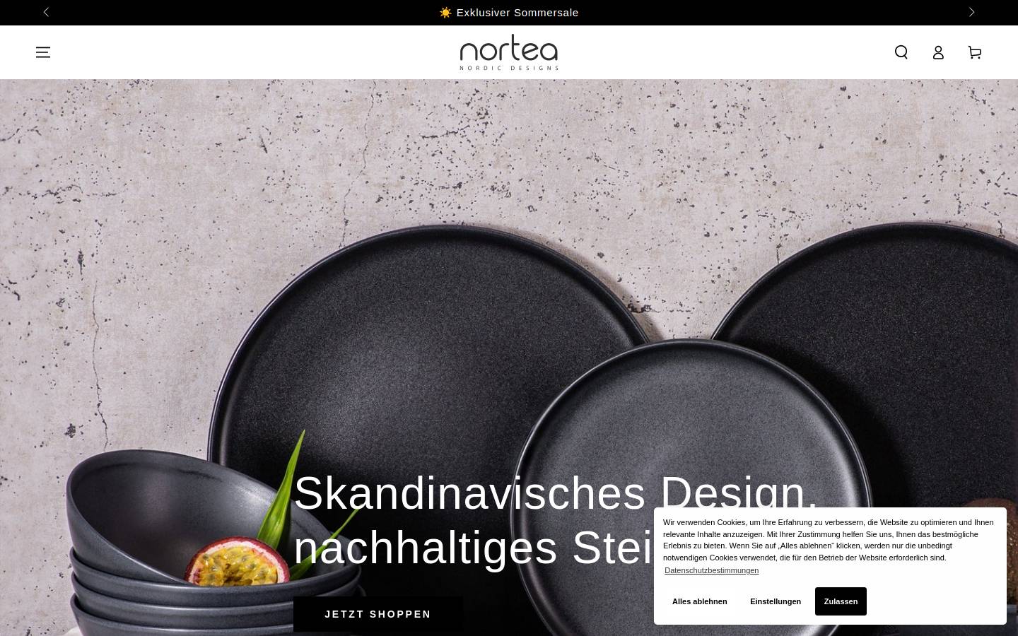 nortea.de homepage screenshot