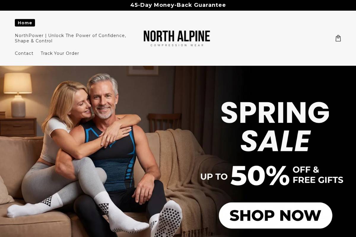 North Alpine homepage screenshot