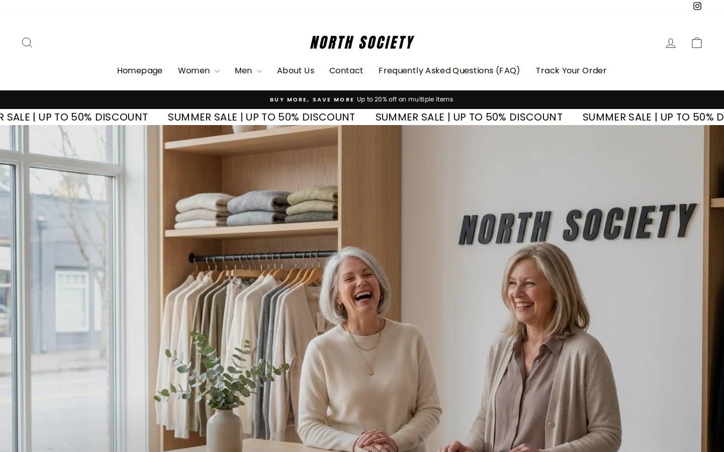 North Society homepage screenshot
