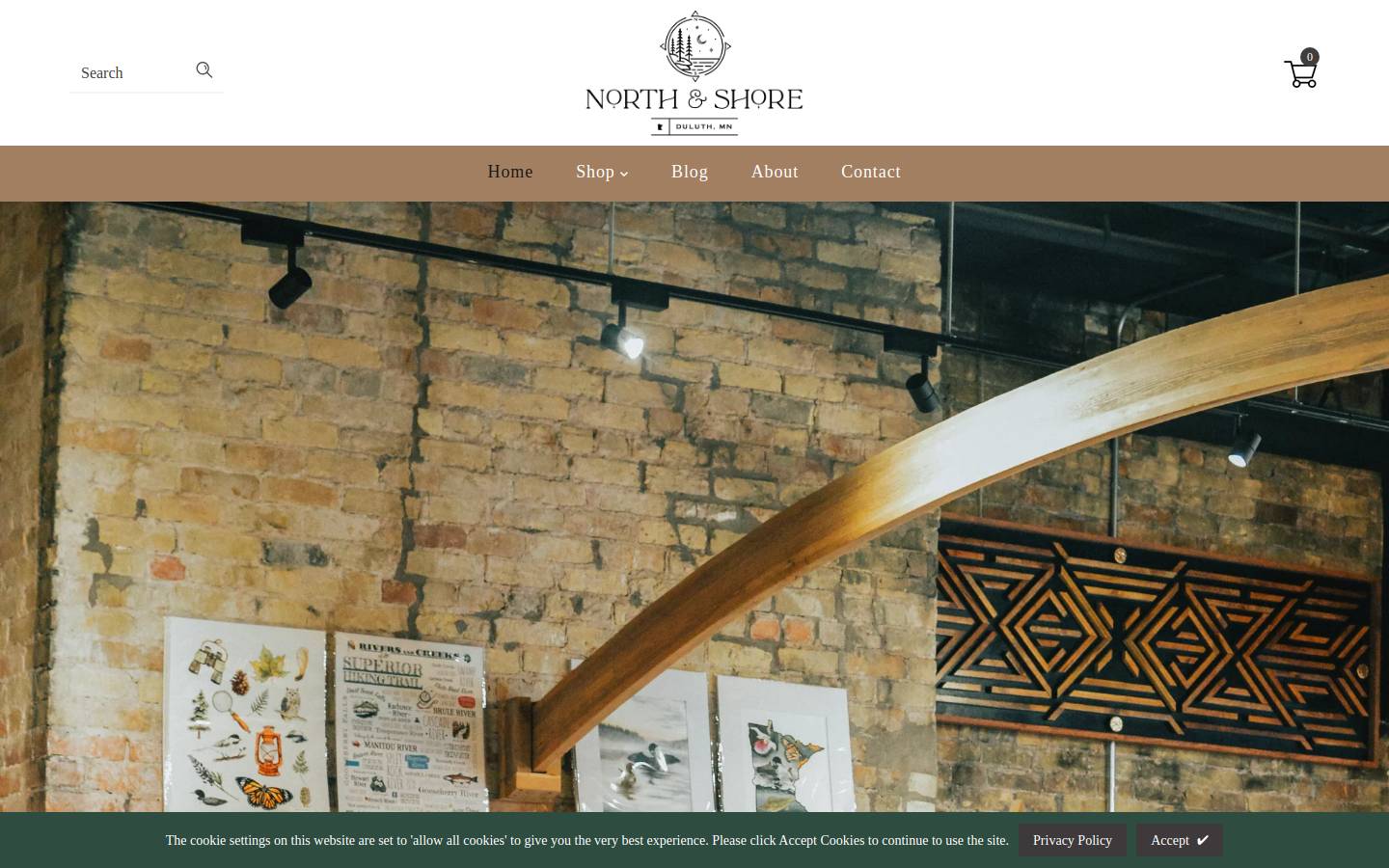 northandshore.com homepage screenshot