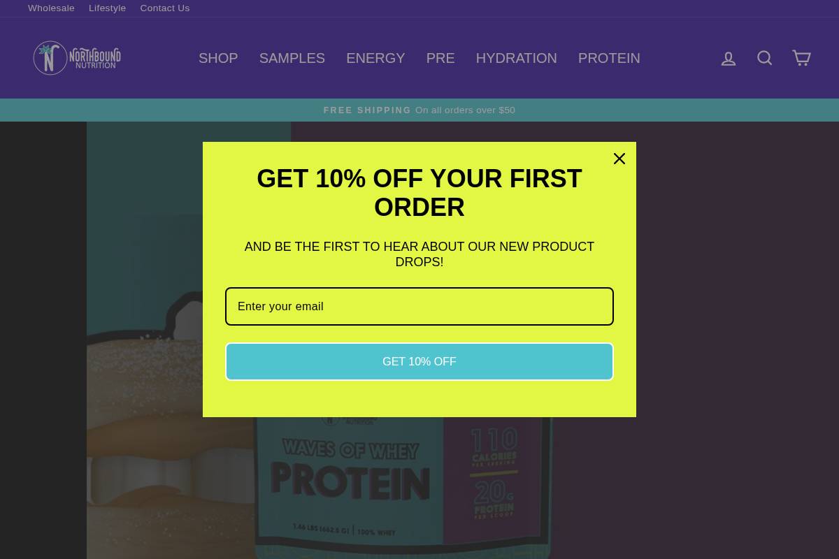 NorthBound Nutrition homepage screenshot