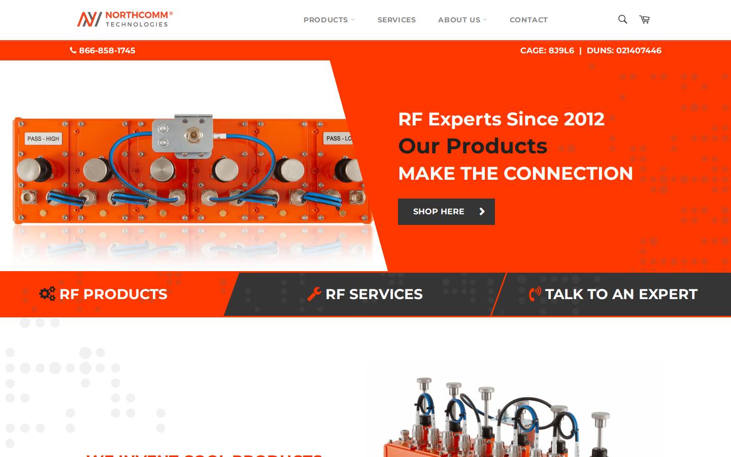 northcommtechnologies.com homepage screenshot
