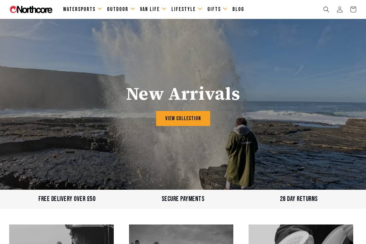Northcore homepage screenshot