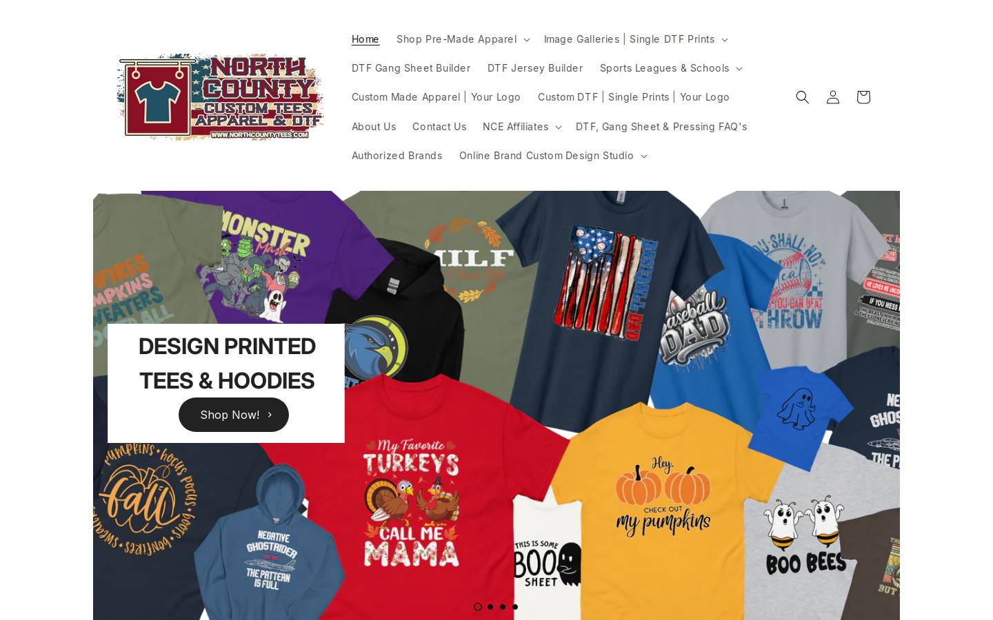 northcountystickers.com homepage screenshot